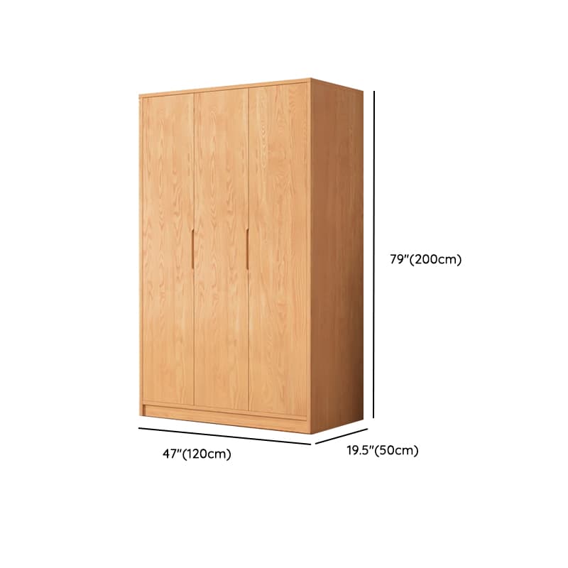 Wood Color Nordic Unfixed Wardrobe Closet thumbnail 20