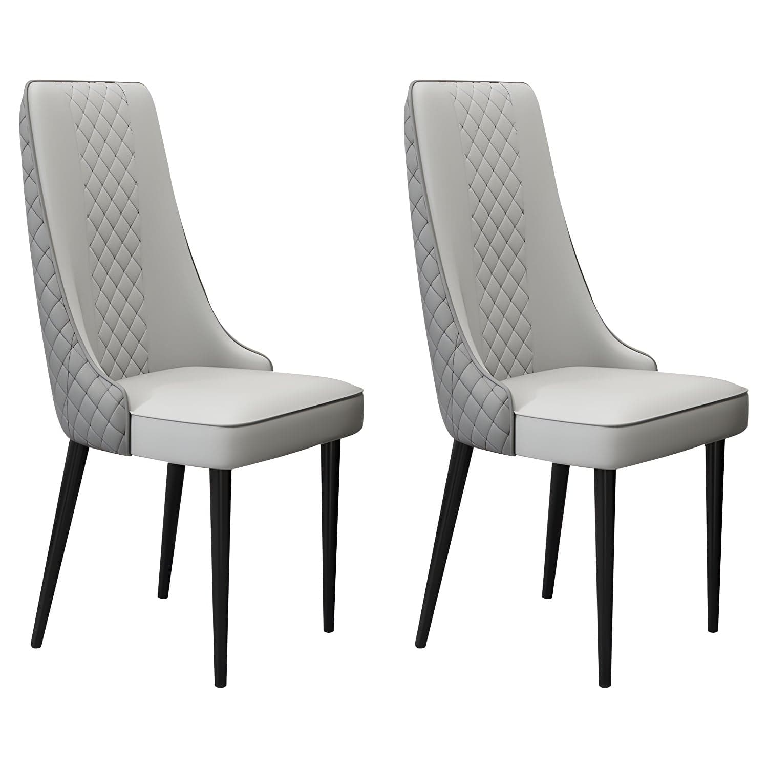 Glam Style Side Chair Leather Parsons Indoor Dining Chair for Living Room thumbnail 6