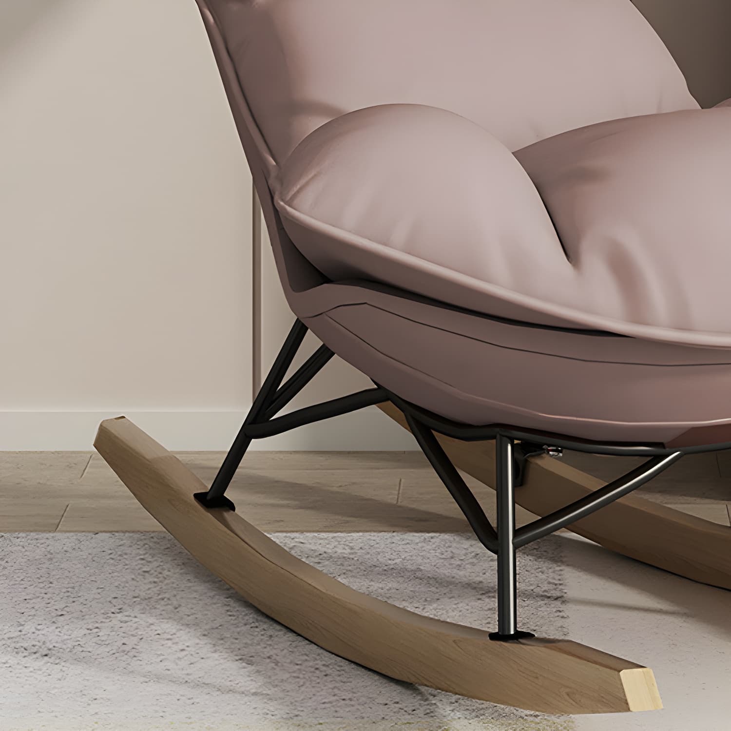 Nursery Sofa Rocking Chair Indoor Rocking Chair for Living Room and Bedroom thumbnail 13