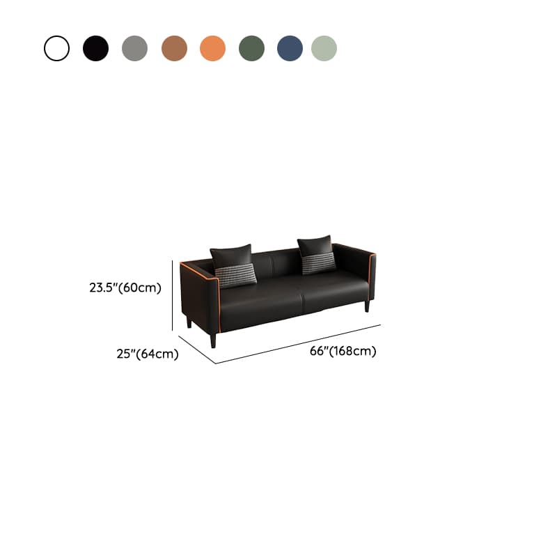 Standard Sofa/Loveseat/Single Sofa in Synthetic Leather, Available in Grey/Dark Blue/Light Green with Arm thumbnail 20