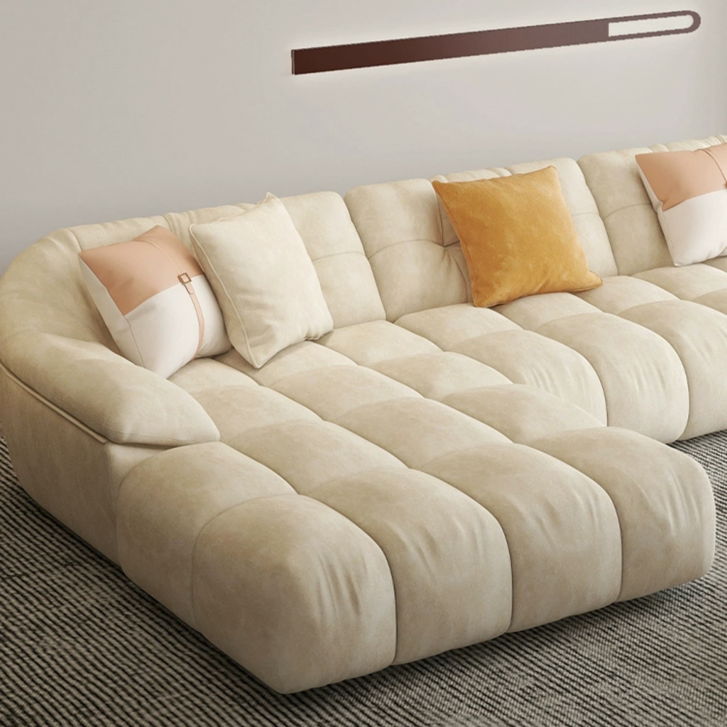Comfortable Polyester Blend Showcase Sectional Sofa for Contemporary Home Decor thumbnail 11