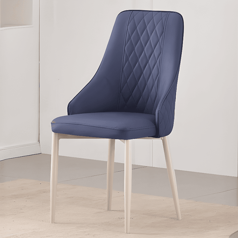 Lavish/Contemporary Upholstered Side Chair with Parsons Back Style and Metal Legs thumbnail 11
