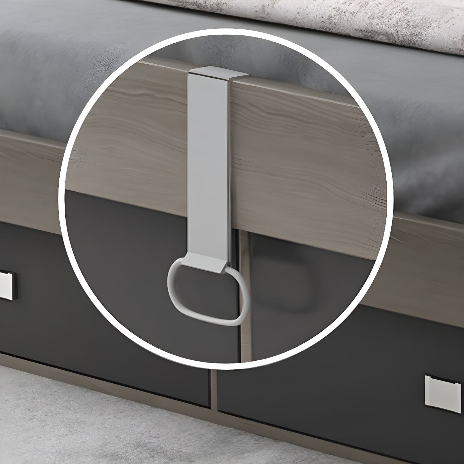Modern Style Wood Bed with Headboard Low Profile Standard Bed thumbnail 9