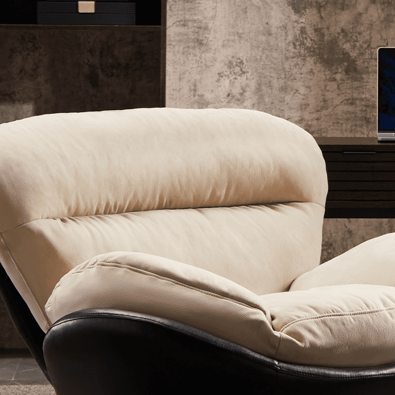 Simple Upholstered Rocking Chair with Padded Comfort thumbnail 10