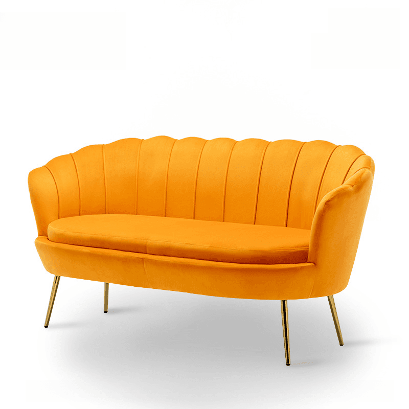 Magenta/Olive Green/Cerulean Single Sofa/Loveseat with Sloped Arms Sitting Room thumbnail 5