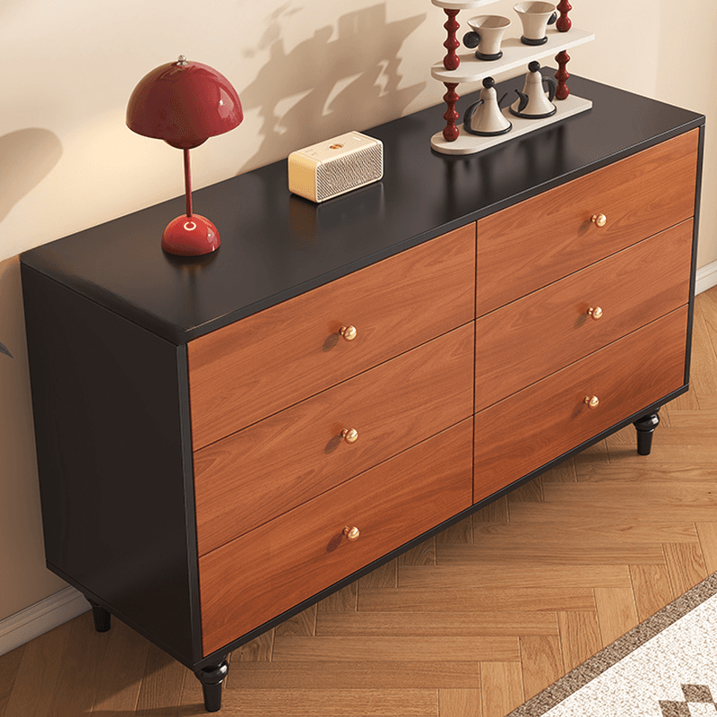 Cocoa Simple Manufactured Wood Bachelor Chest/Console Dresser/Lingerie Chest with 6/5/3 Drawers Vertical/Horizontal thumbnail 3
