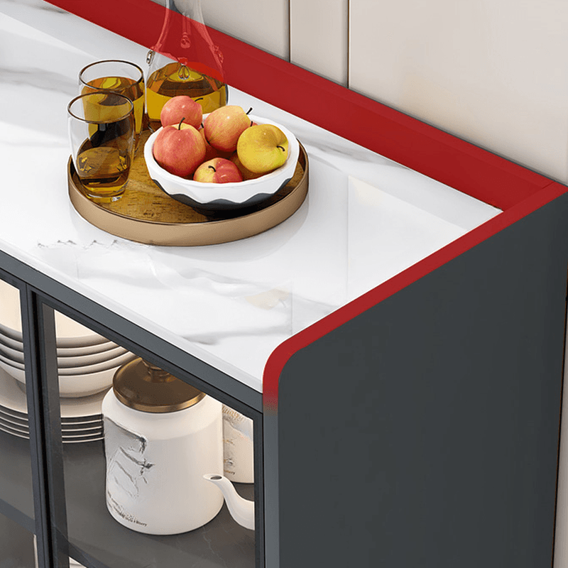 Standard/Narrow/Wide Oven Cabinet with 3 Drawers, Cupboard, Cabinets Storage, Sintered Stone Countertop, Glass-panel Door, and Flexible Shelf thumbnail 13