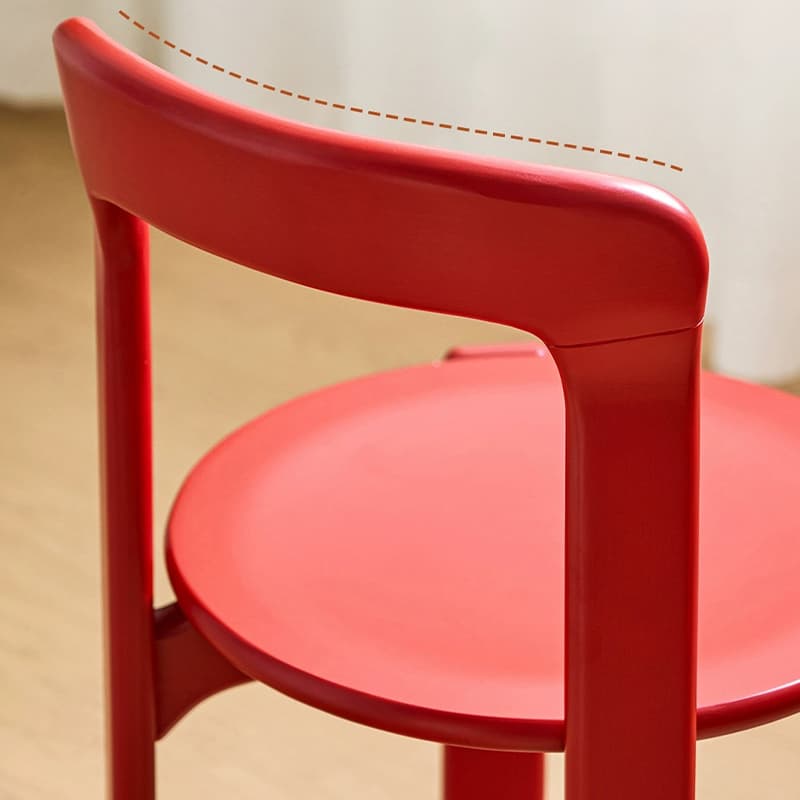 Modern Solid Wood Armless Dining Chair with Open Back for Kitchen & Dining thumbnail 14