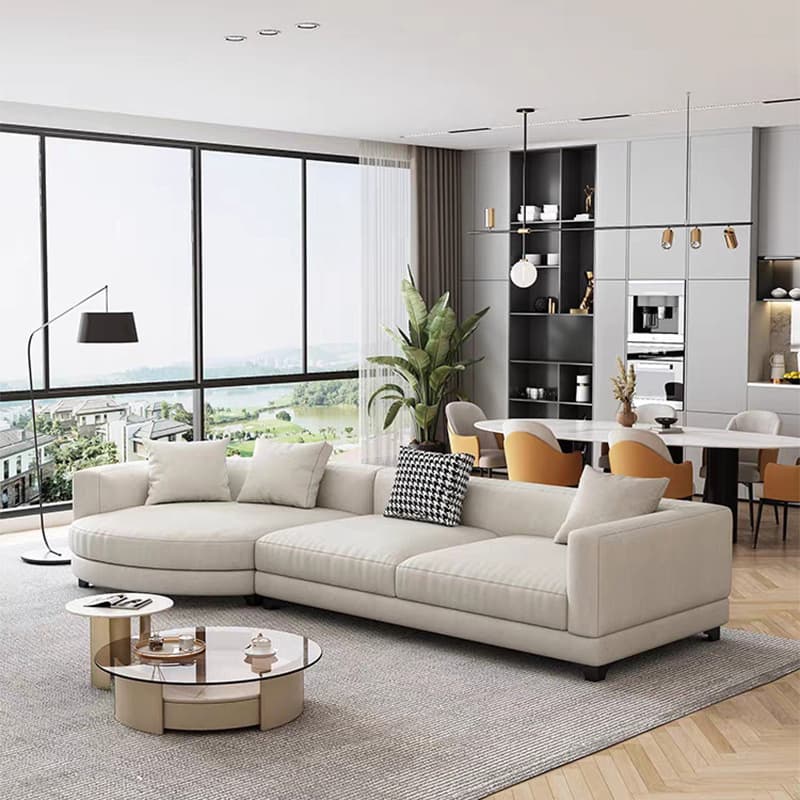 Living Space Use 4 Pc /5 Piece Set L-Shape Right Hand Facing Corner Sectional, 5-Seater /Seats 6 thumbnail 3