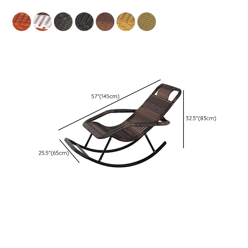 Traditional Black Metal Frame Rocking Chair with Spindle Back and High Weight Capacity thumbnail 27