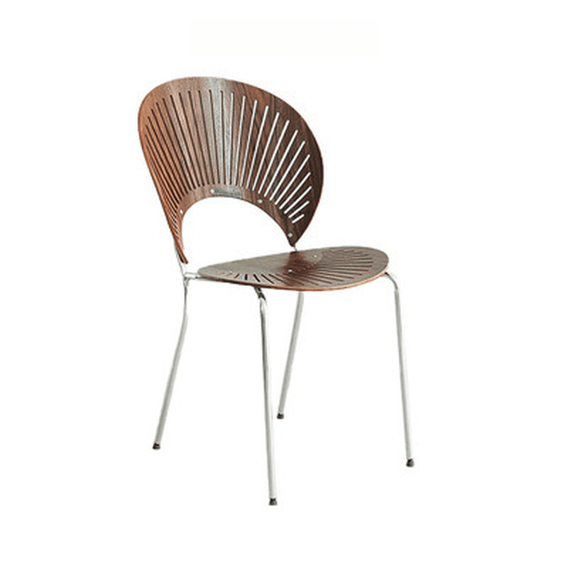 Dining Room Sturdy Side Chair with Outlined Frame and Foot Pads thumbnail 13