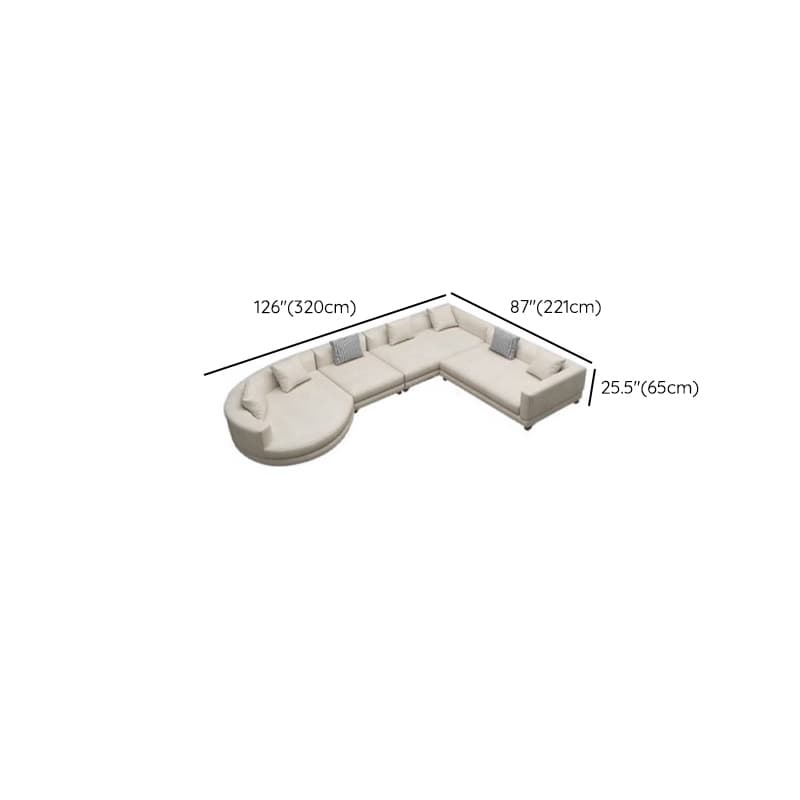 Living Space Use 4 Pc /5 Piece Set L-Shape Right Hand Facing Corner Sectional, 5-Seater /Seats 6 thumbnail 20