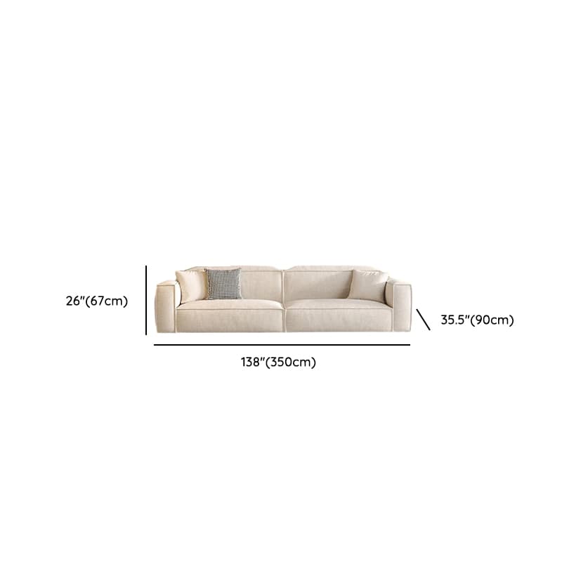 Straight/L-Shape Cotton Upholstered Sofa Couch/Corner Sectional with Horizontal/Left Orientation thumbnail 17
