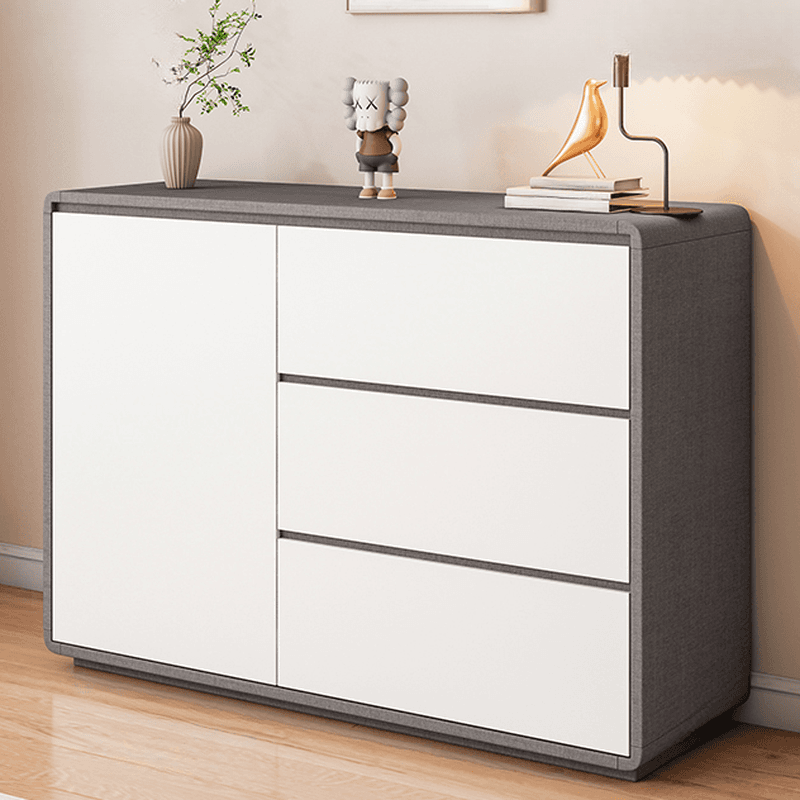 Contemporary Sideboard with 3 Drawers, Closet, Standard/Wide/Narrow Sizes, 1 Shelf, Kitchen Cupboards, and 2/3/Single Doors