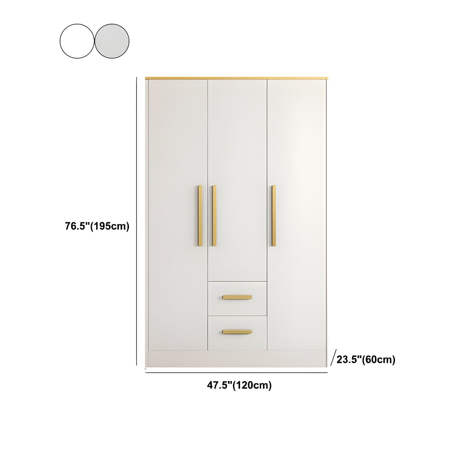 Contemporary Style Wardrobe Wooden Wardrobe Closet with Drawer thumbnail 19
