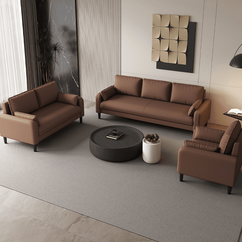 Trendy Water Resistant Standard Sofa/Loveseat/Single Sofa with Pillow Back in Dark Gray/White/Olive Green, Arm Included, Seats 3/2 People/1 Person with 2 Pillows thumbnail 8