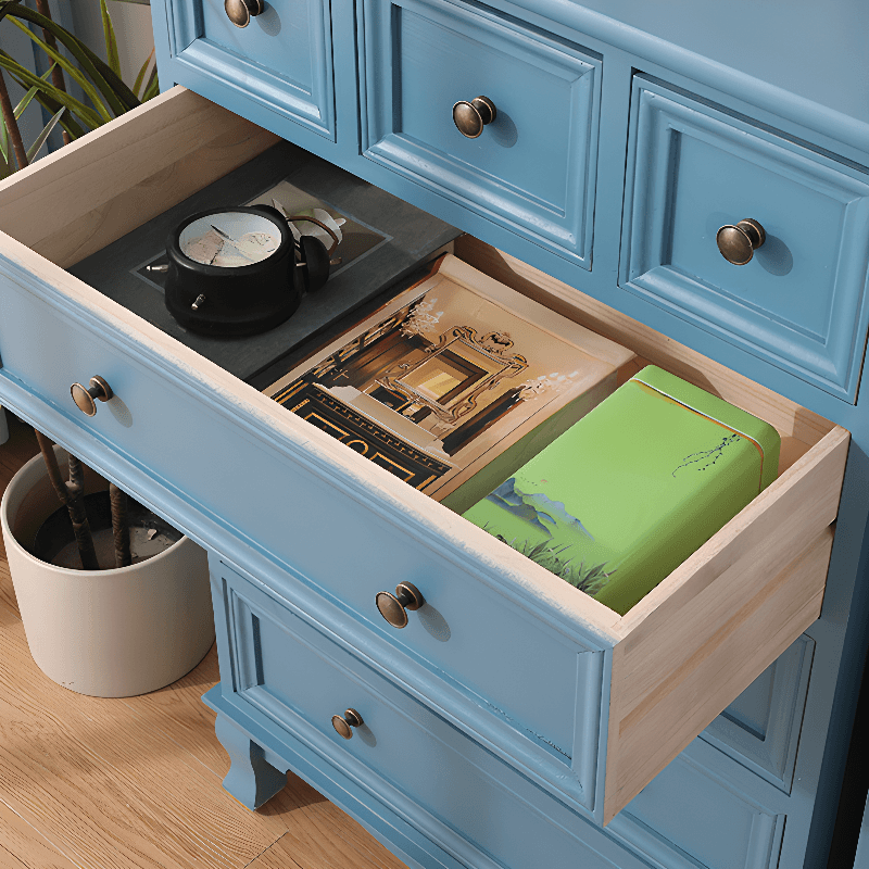 Independent Damp-proof Accent Chest/Accent Cabinet in Wood with Drawers in a Retro Style thumbnail 10