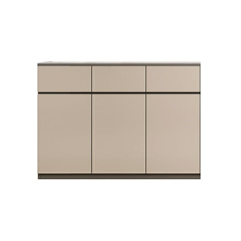 50'' Modern Wood Sideboard/Credenza with Drawers, Cabinets, and Non-adjustable Shelves thumbnail 1