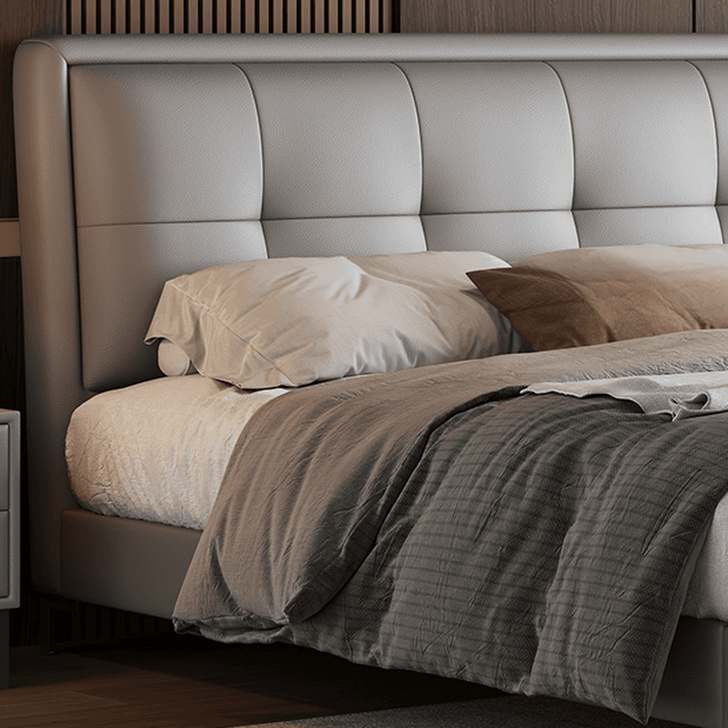 Light Gray Solid Color Storage Bed with Pine Wood Frame and Button-tufted Design for Living Room thumbnail 2