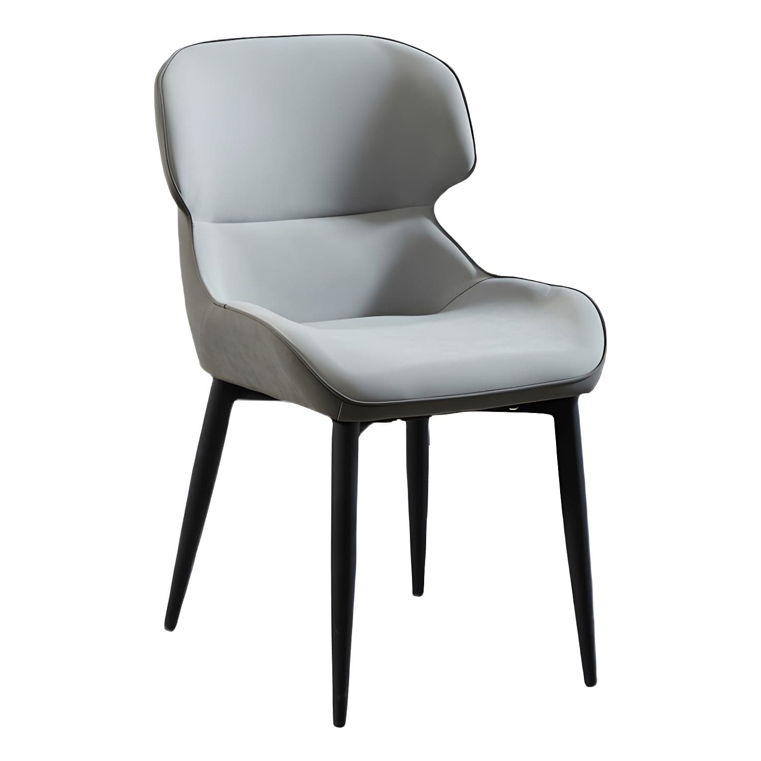 Nordic Style Metal Armless Dining Chairs Wingback Side Chair for Home Use thumbnail 12