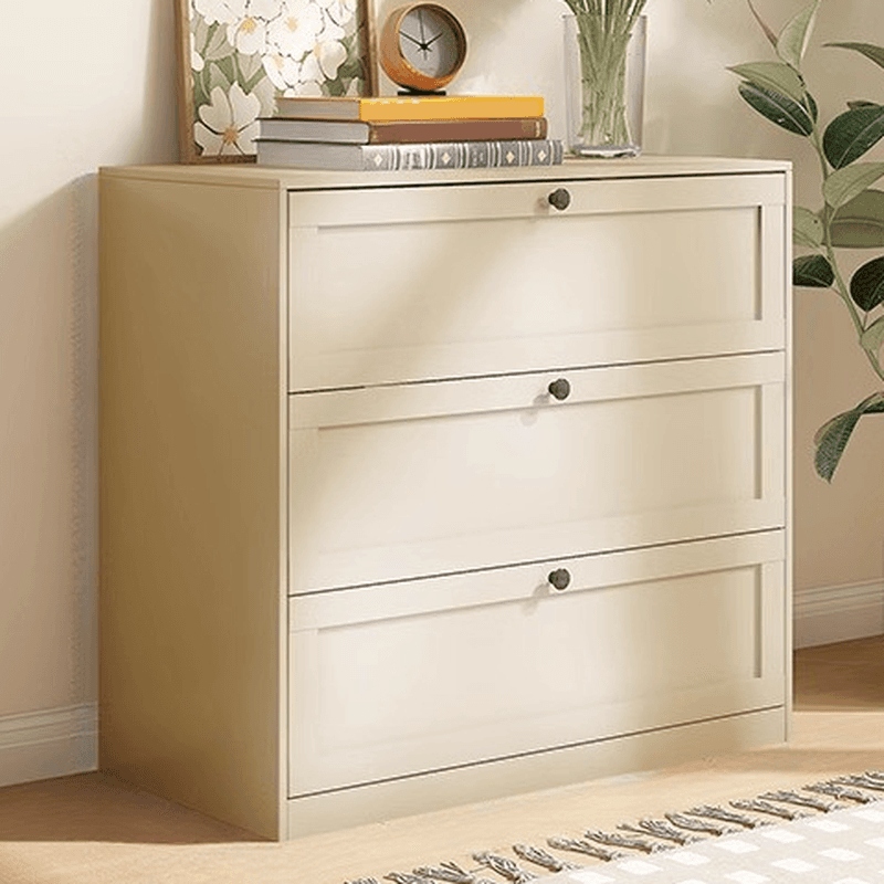 Simple Steel Bachelor Chest/Lingerie Chest with Drawers in White/Black