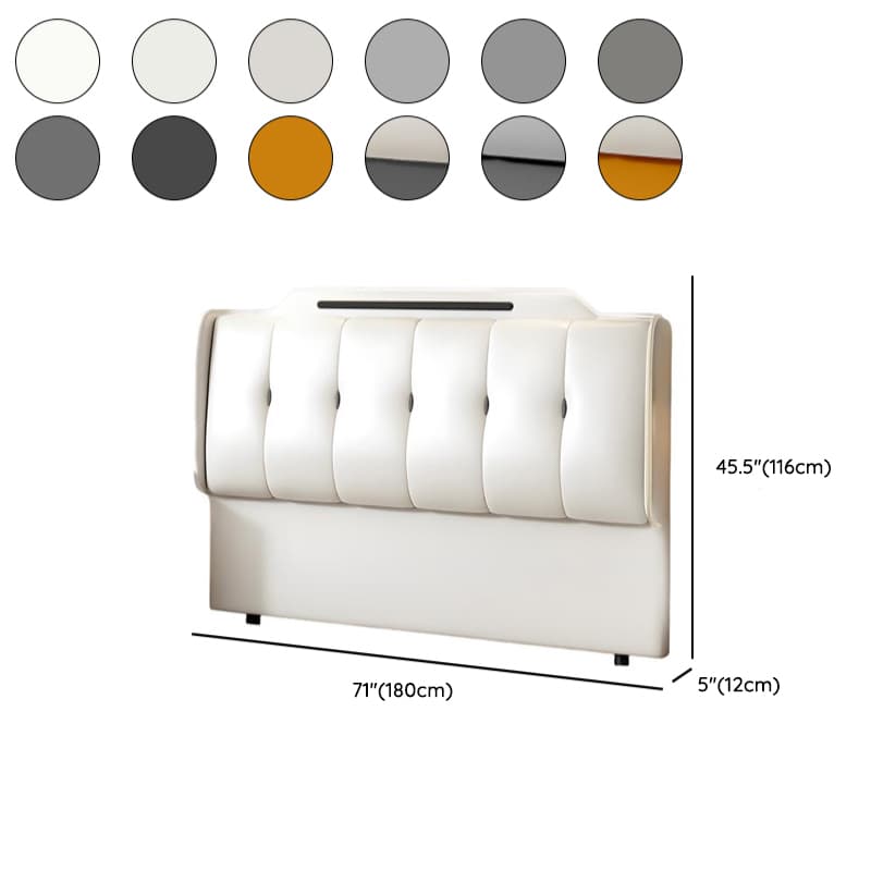 Simplistic Wingback Headboard with Camelback Shape for Queen Bed, Piled Tufted, Standard Height, Sponge Upholstery Fill, No Distressing thumbnail 14