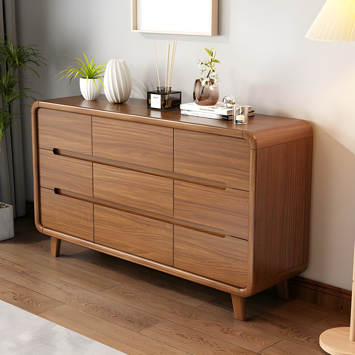 Traditional Wood Dressers with Drawers and Soft Close Glides thumbnail 7