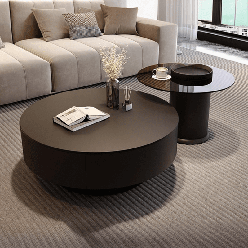Orbicular Nested Board Game Coffee Table with 1 Drawer for Foyer thumbnail 3