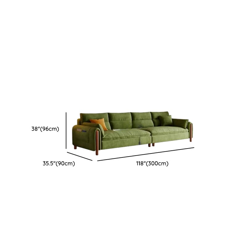 Straight/L-Shape Olive Green Sofa/Corner Sectional with Horizontal/Left Orientation thumbnail 8