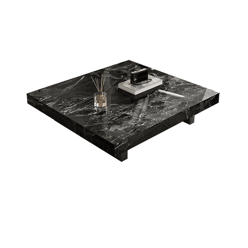Square Board Game Coffee Table with Sled Base Suitable for Living Room Use thumbnail 2