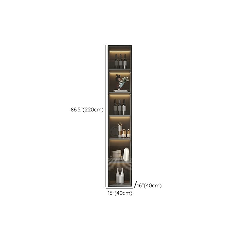 White Modern Buffet Cabinet with Cabinets and Shelves, Full Assembly Needed thumbnail 11