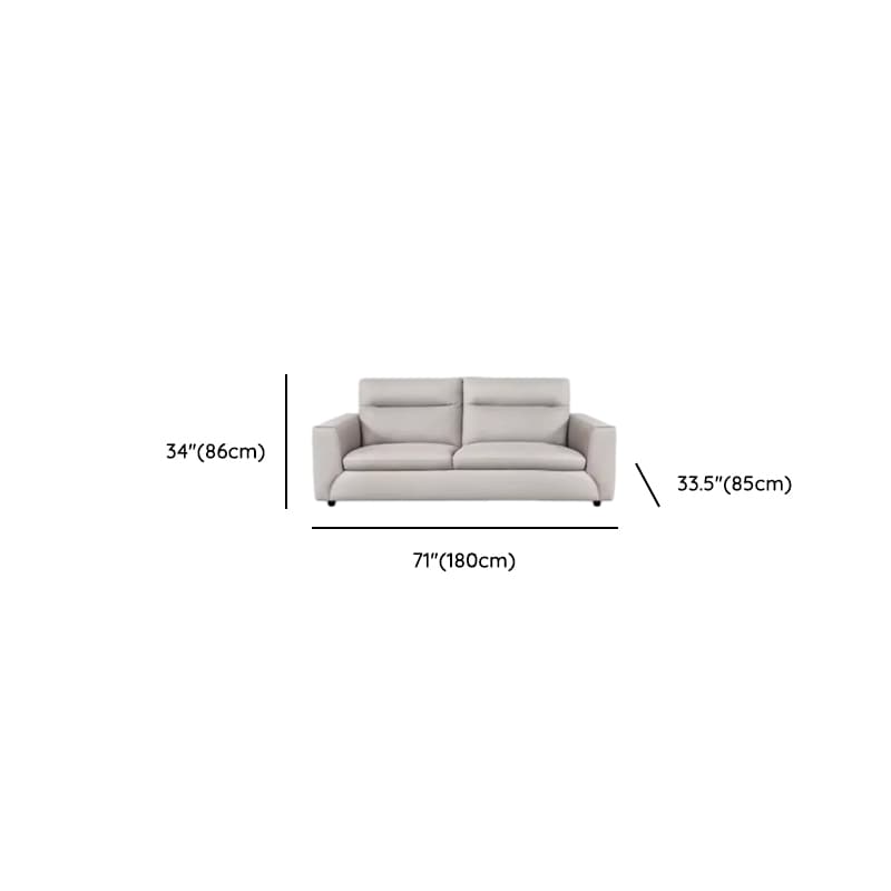 Durable Straight Scratch-proofed Sofa Couch with Pillow Back, Faux Leather, 2-piece Set, Horizontal Orientation, Square Arm thumbnail 8