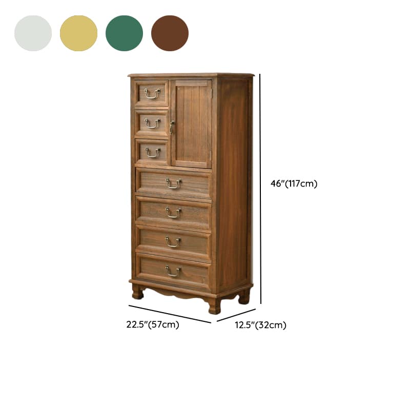 Coastal Style Storage Chest Solid Wood Countertop with Drawers and Doors thumbnail 20