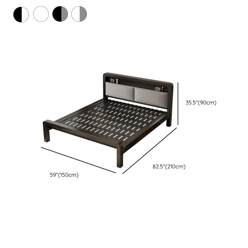 Minimalist Solid Color Storage Bed with Iron Frame and Leg for Living Room thumbnail 21