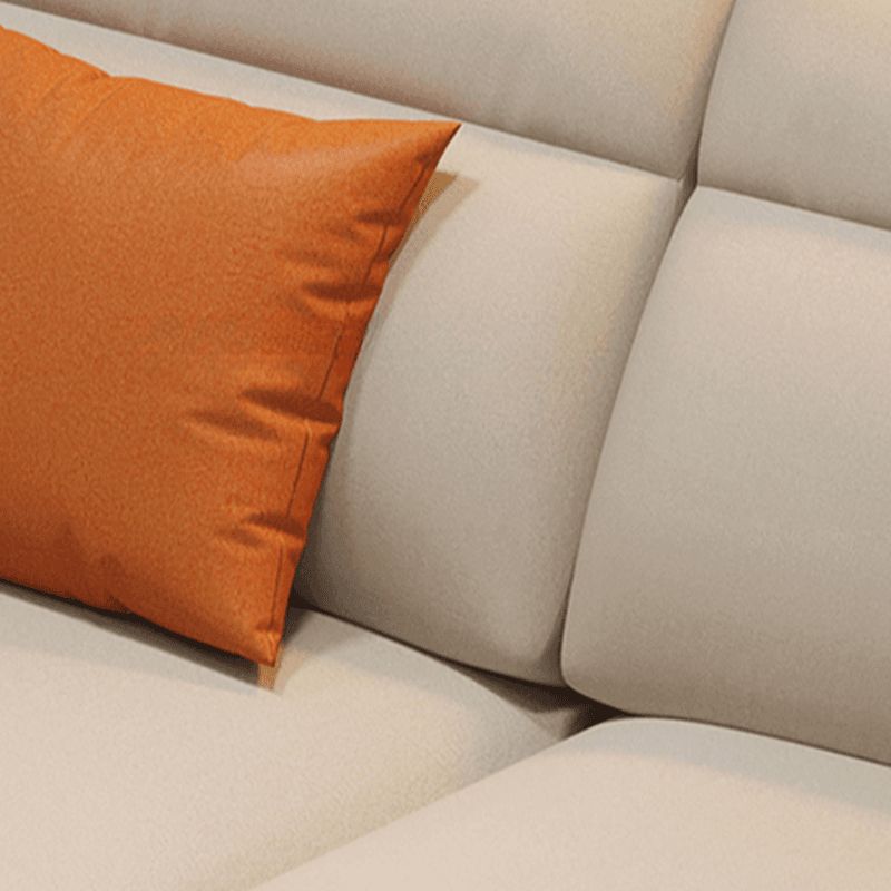 L-Shape/Straight Natural Wood Sofa Chaise/Sofa Couch with Concealed Support thumbnail 9