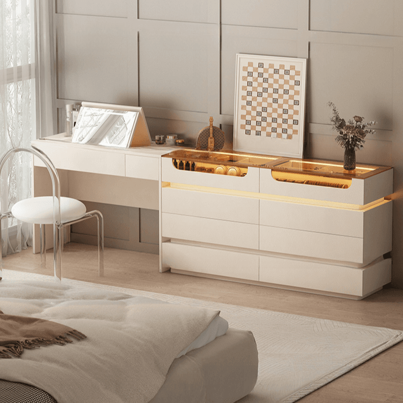 Lumber Vanity Set with Illumination Light, Scalable, Dividers, 2-in-1, Adjustable Touch and Brightness thumbnail 3