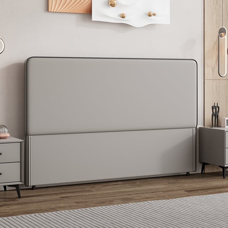 Modish Style Panel Headboard with No Distressing in Timber, Rectangle Shape for King/Queen/Full Bed, Featuring Sponge Upholstery Fill and Standard Height thumbnail 2