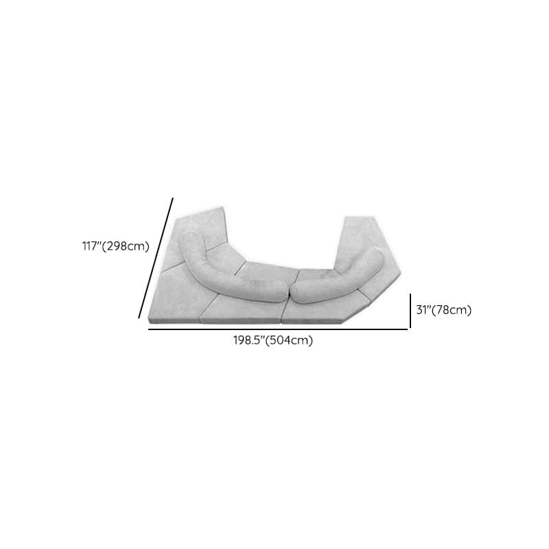 L-Shape/Straight Sofa/Corner Sectional with Left/Horizontal Orientation and Button-tufted Detail thumbnail 12