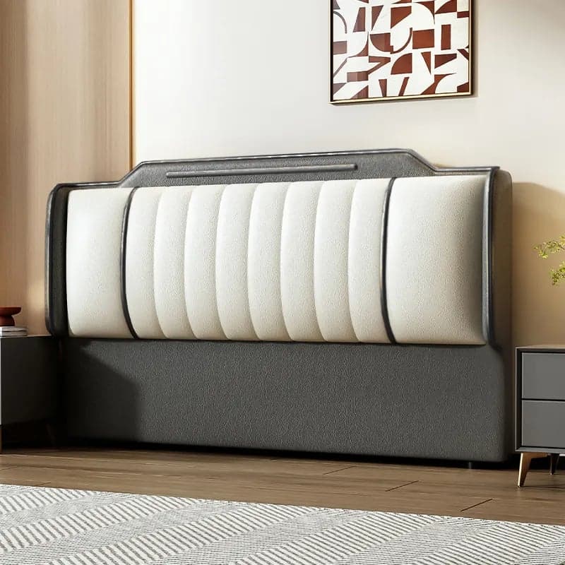 Simplistic Style Panel Headboard in Natural Wood with No Distressing, Rectangular Shape for Queen/Full/Twin XL Bed, Featuring Sponge Upholstery and Standard Height thumbnail 6