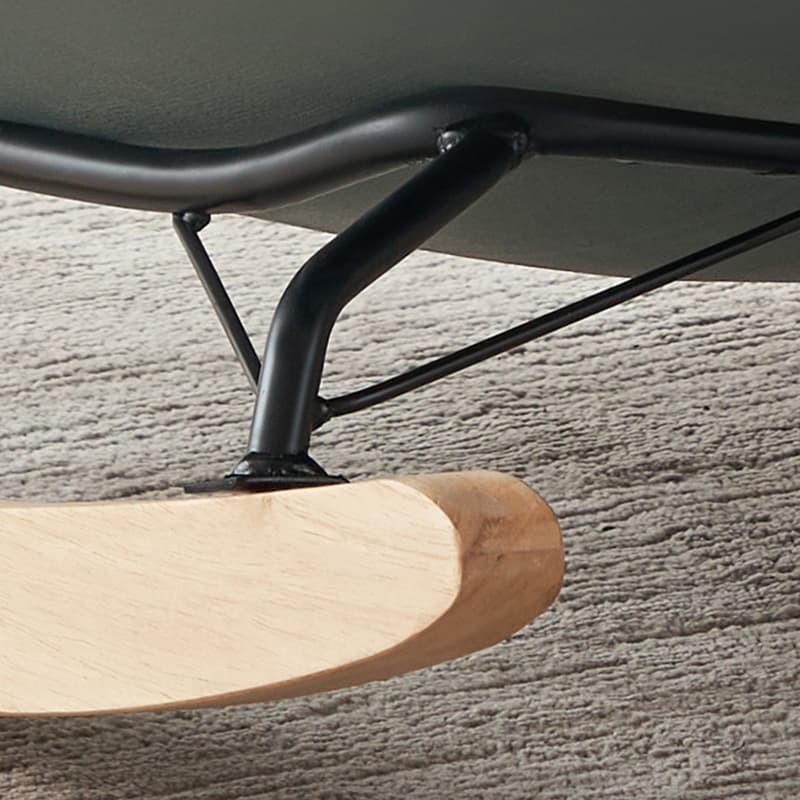 Modern Upholstered Rocking Chair - Small Height, Strongly Built Supporting 398lbs+ Weight thumbnail 13