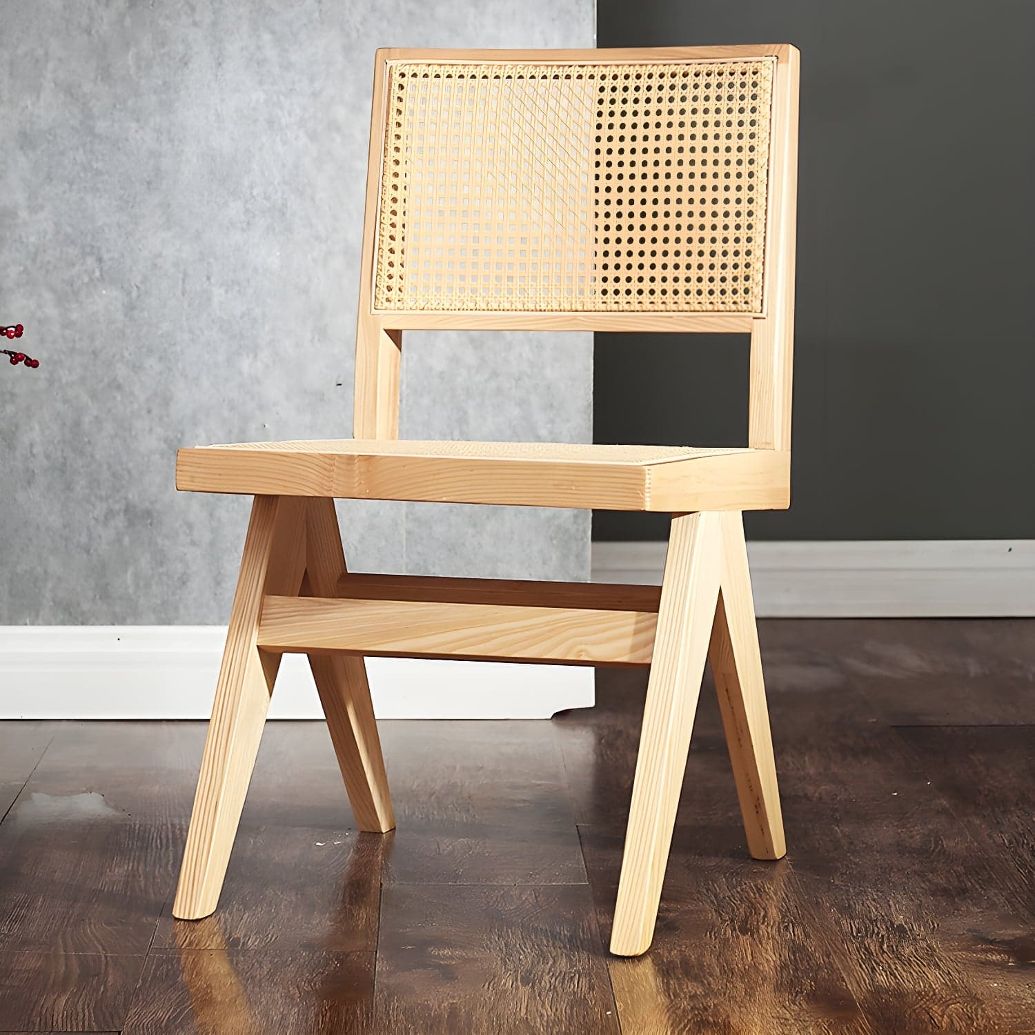 Contemporary Dining Room King Louis Back Solid Wood Dining Chair thumbnail 3