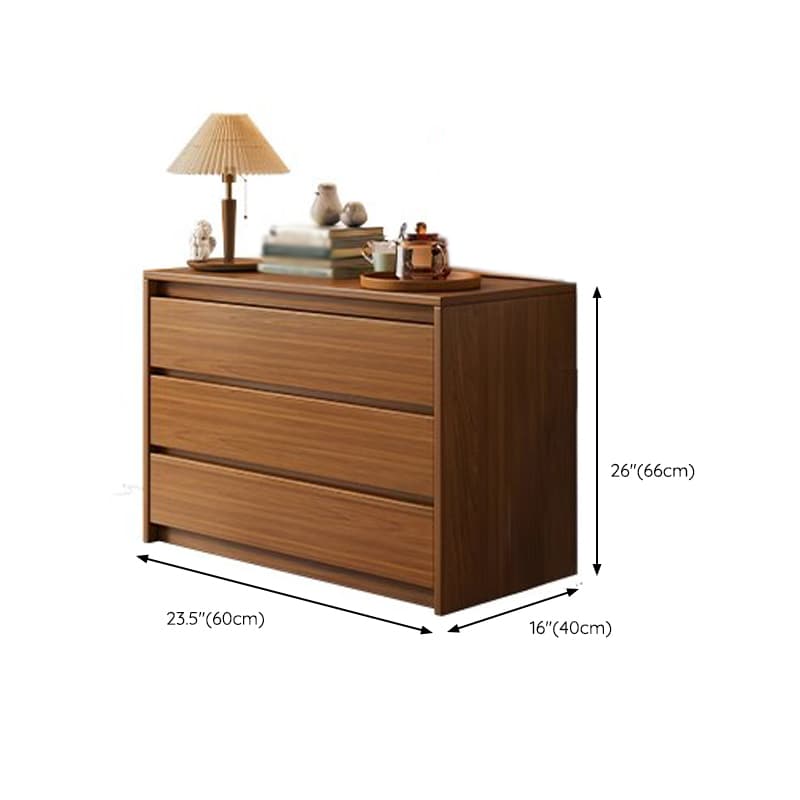 Elegant Brown Wood Double Dresser with Drawers, Modern Style thumbnail 14