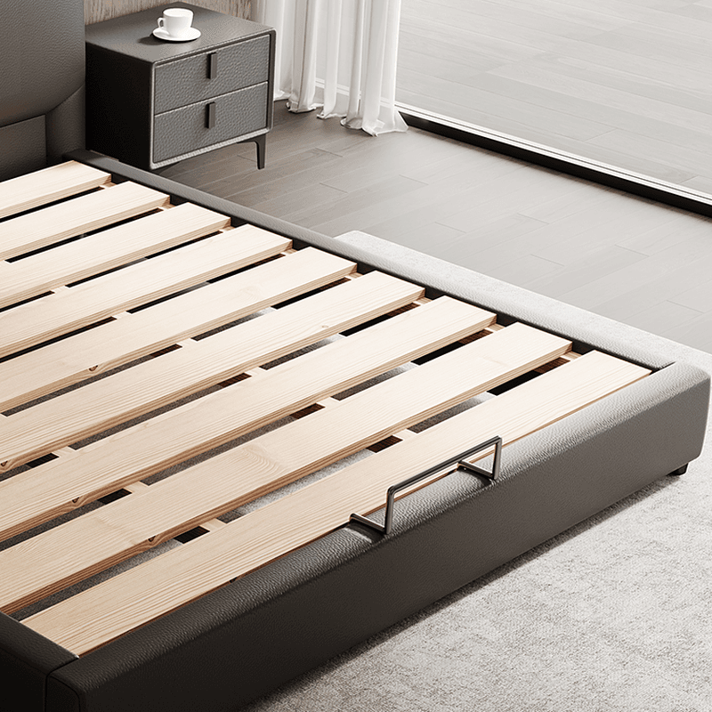 Solid Color Storage Bed/Platform Bed with Pine Wood Frame for Living Room thumbnail 4