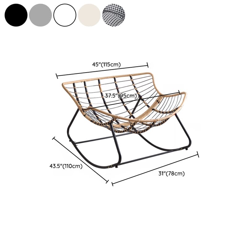 Modern Simple Style Alloy Rocking Chair Couch with Scratch-defiant Cushioned Upholstery thumbnail 15
