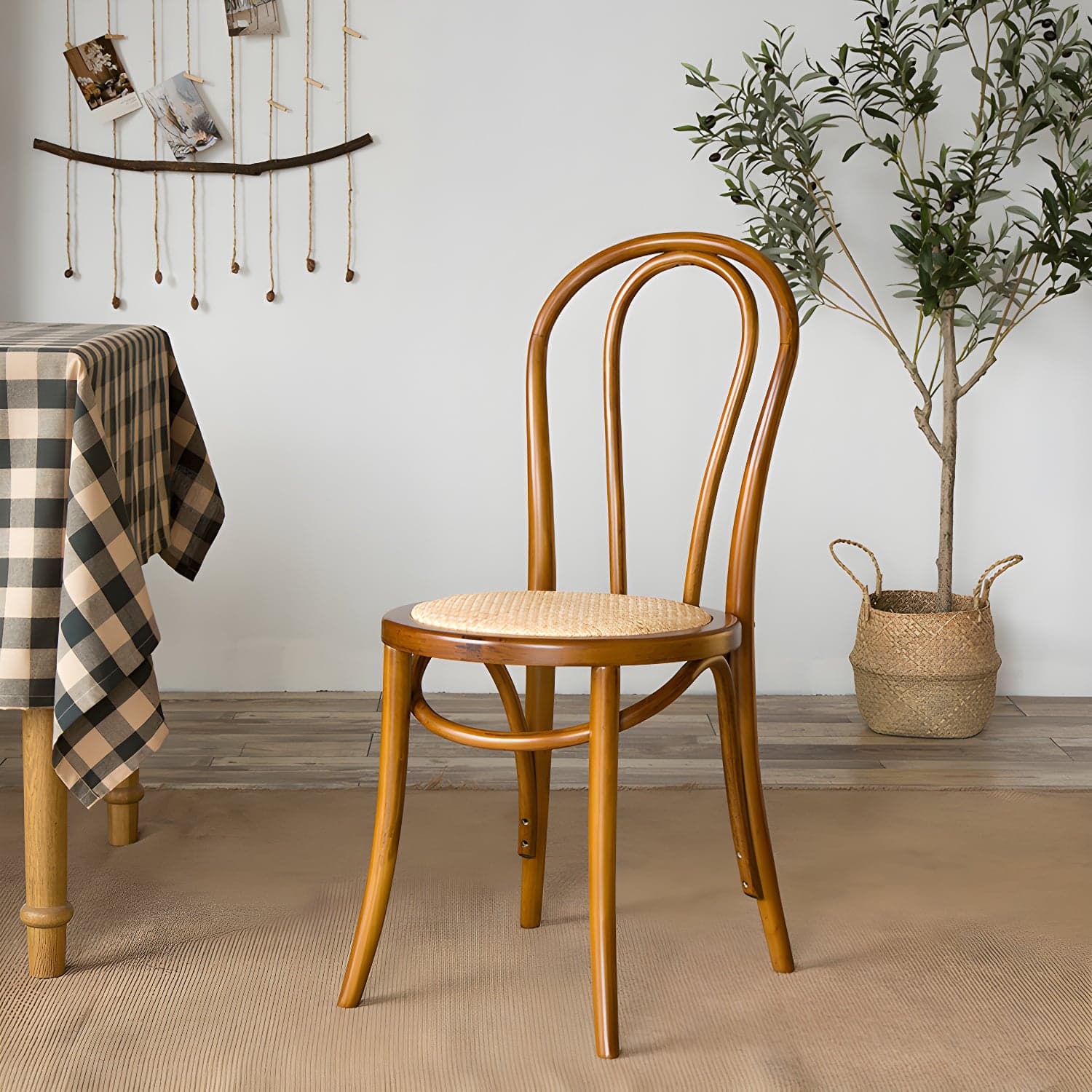 Modern Solid Beech Wood Chairs Kitchen Dining Windsor Back Side Chair Set thumbnail 14