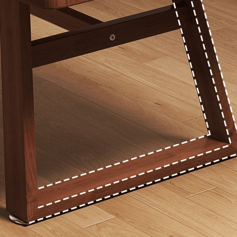 Rectangle Manufactured Wood Dining Table Set for 6/4 People with Padded Chairs, Back Support, and Brown Top thumbnail 4