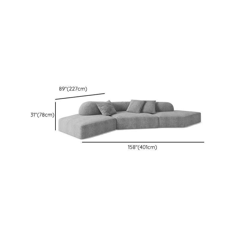 L-Shape/Straight Sofa/Corner Sectional with Left/Horizontal Orientation and Button-tufted Detail thumbnail 10