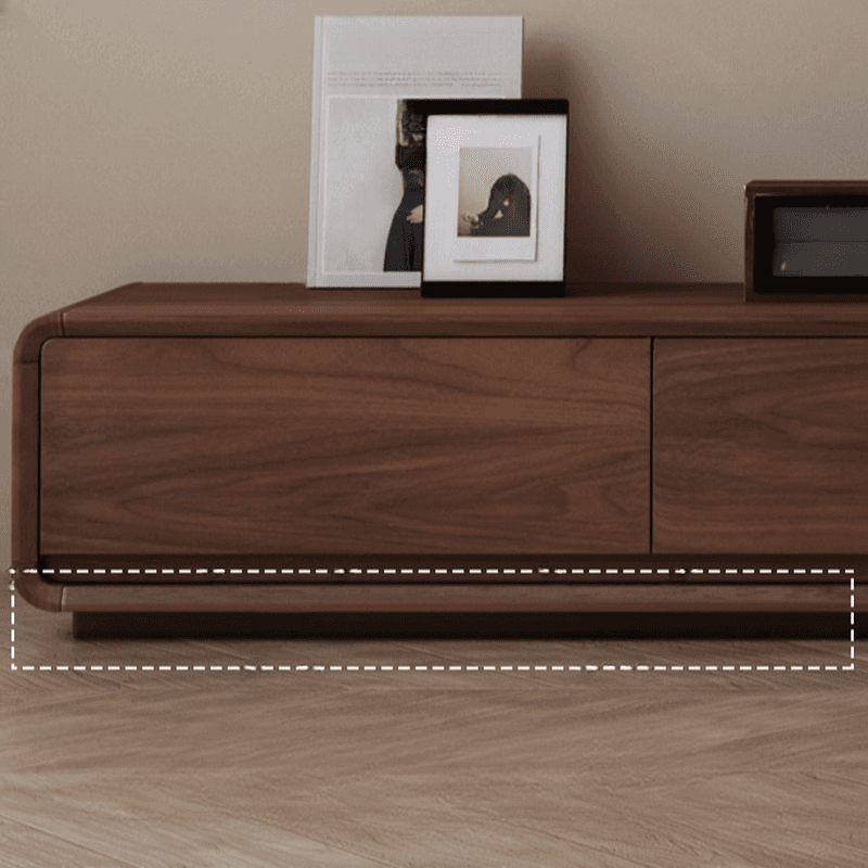 Antique Rectangle Natural Wood TV Stand for Parlor, Sand Door Included/Not Included thumbnail 8