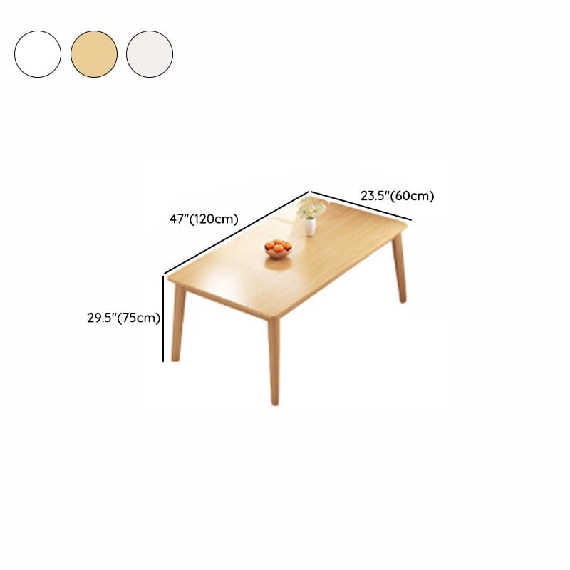 Rectangular Dining Table Set with Recycled Wood Fixed Table, Padded Chair Back, and Separable Design thumbnail 14