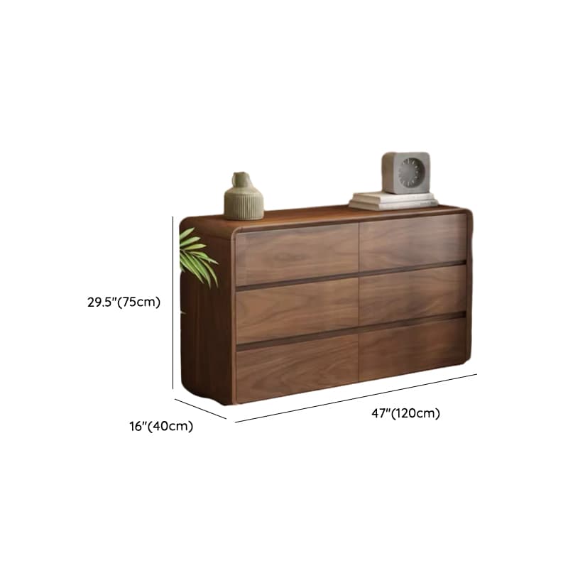 Cocoa Casual Rubberwood Double Dresser/Lingerie Chest with 6/9/5 Drawers Horizontal/Vertical thumbnail 20
